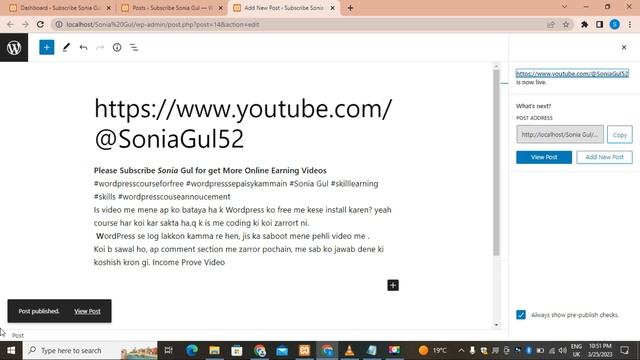 WordPress Posts || WordPress Comments and tags || WordPress Class 3 ||Online Earning with Sana Gu смотреть онлайн