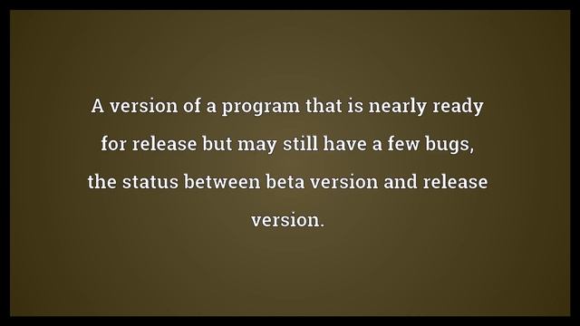 Release candidate Meaning смотреть онлайн