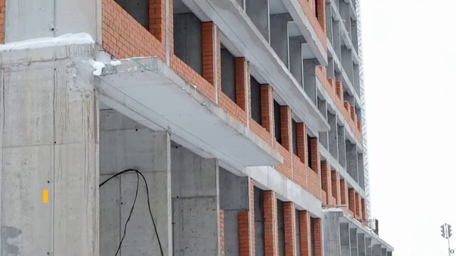 Ход строительства ЖК «Новатор». Январь 2021. смотреть онлайн