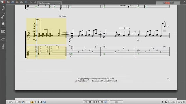 Sunflower (GP Tab Version) смотреть онлайн