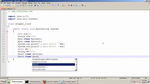 Wrapper Classes In Java Tamil смотреть онлайн