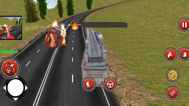 Flying Firefighter Truck Simulator 2019 - Mobile Android Games HD смотреть онлайн
