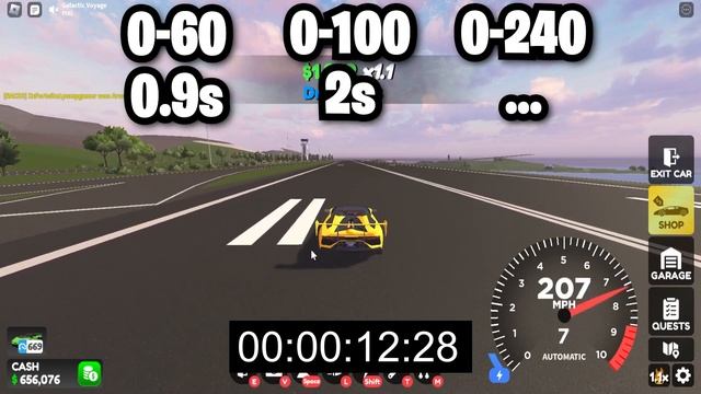 Carbon RS Speed Test | Roblox Drive World смотреть онлайн