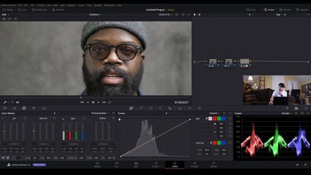 Color Grading DARK Skin | Davinci Resolve 16 Tutorial смотреть онлайн