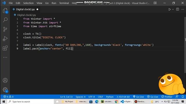 DIGITAL CLOCK using Python | Project #1⌚ смотреть онлайн