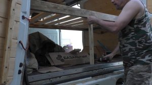 Спальное место в кемпере из Соболя 4х4 ЦМФ