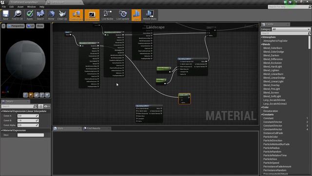 Landscape Auto Texturing Material Creation - [UE4]
