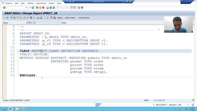 28 ABAP OOPS Abstract Class Part5 смотреть онлайн