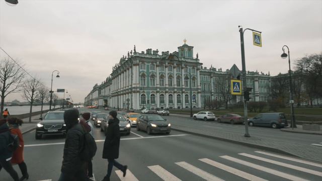 Palace Bridge. St. Petersburg, Russia смотреть онлайн