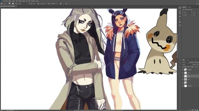 Pokemonsation challenge: Mimikkyu [Speedpaint Adobe Photoshop] смотреть онлайн
