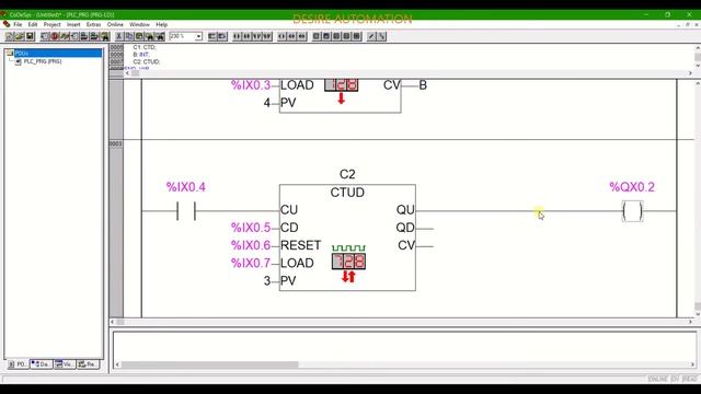 04# Counter CTD codesys Mitsubishi GOC35 PLC HMI Programming tutorial in hindi Modbus rtu slave tcp смотреть онлайн