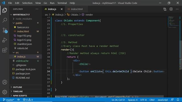 React Tutorial 17 componentWillUnmount смотреть онлайн