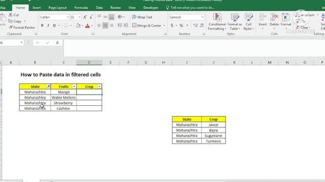 How to paste data in filtered cells смотреть онлайн