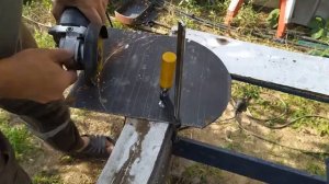 Печь для казана из газового баллона.