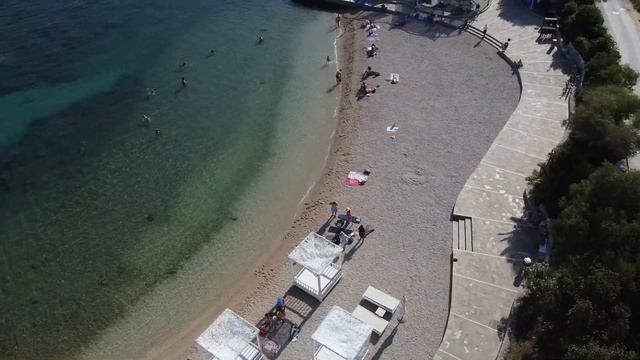 Copacabana Beach Dubrovnik Croatia Drone View Dji Mavic Mini смотреть онлайн