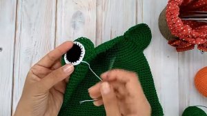 Шапочка Лягушка подробный МК.