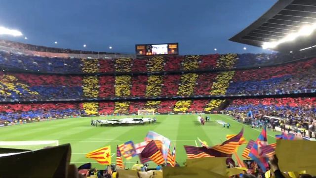 Barça 3-0 Liverpool. Atmosphere at Camp Nou + Messi freekick goal. 1/5/2019. смотреть онлайн