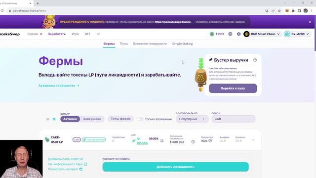 Как просто зарабатывать на пассиве в стейкинге и на пулах ликвидности на дефай бирже Pancakeswap смотреть онлайн