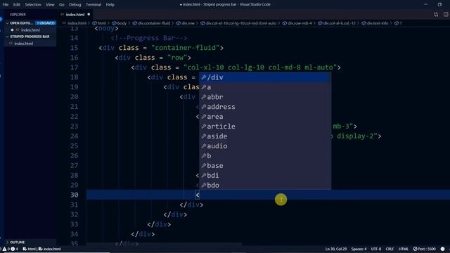 Bootstrap Striped Progress Bar | How to Make a striped Progress bar? смотреть онлайн