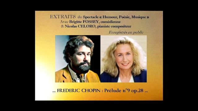 Brigitte FOSSEY & Nicolas CELORO SPECTACLE Humour Poésie Musique