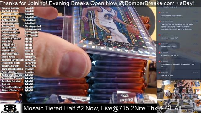 2019 20 Mosaic Basketball Tiered Teams #2 Half Case Break 5 20 20 смотреть онлайн