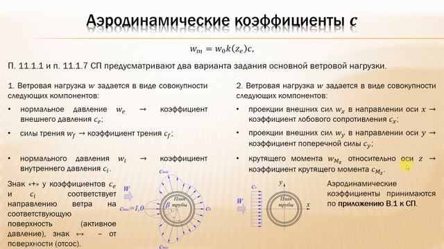 Тема 3. Нагрузки на элементы каркаса. Средняя составляющая ветровой нагрузки! смотреть онлайн