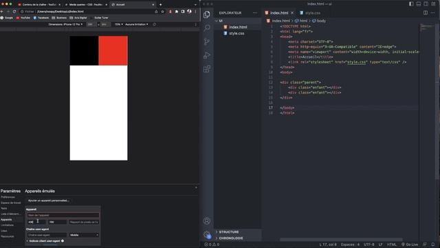 Rendre son site web RESPONSIVE en HTML, CSS avec les medias queries ! смотреть онлайн