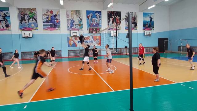 Чемпионат г. Рубцовска по волейболу 2024. Народная лига. "Центр.р-н2"-"РАПТ". Группа "Б". 28.01.202 смотреть онлайн