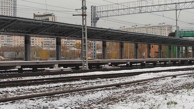 Строительство новой станции МЦД-3 "Митьково" на востоке Москвы смотреть онлайн