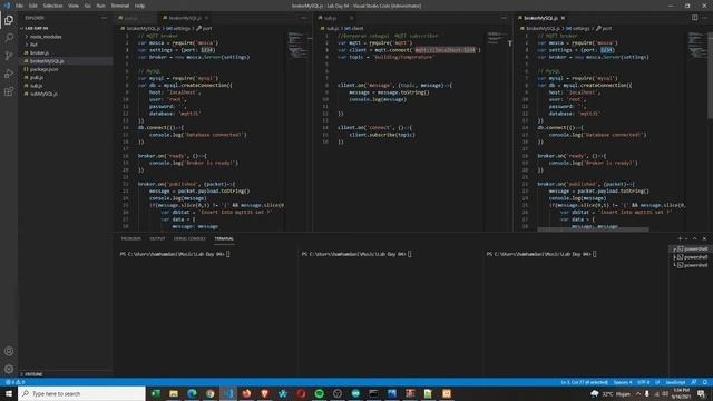 Lab 08 - Integrasi Broker MQTT (Mosca) ke MySQL смотреть онлайн