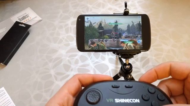 VR SHINECON Bluetooth Wireless Gamepad Remote Controller - review GearBest смотреть онлайн