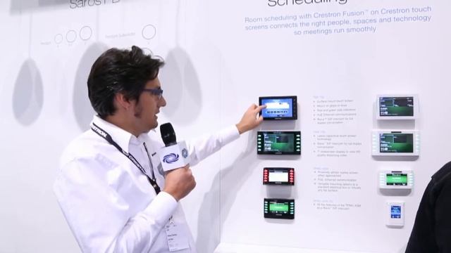 Демонстрация панелей для расписаний от Crestron на выставке ISE 2014 (на русском) смотреть онлайн