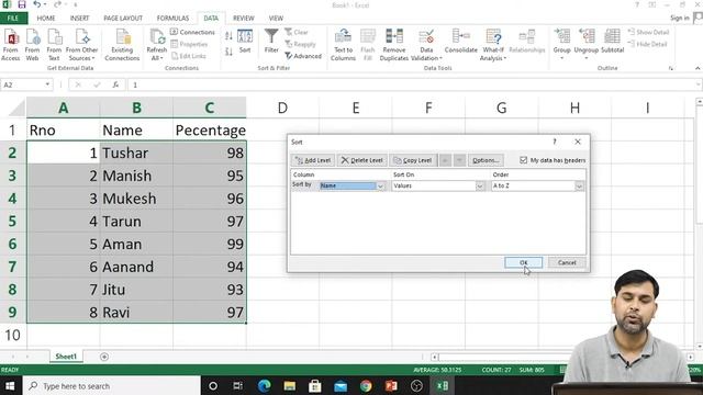 Class 6 MS Excel : Data Sorting (Spreadsheet) in Hindi | Class 6 Computer Education MS Excel смотреть онлайн