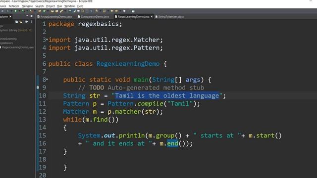 Java Regex in Tamil - 3 - Starting, Ending words- Regex in Tamil - Payilagam - Muthuramalingam смотреть онлайн