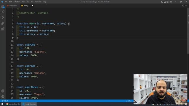 Learn JavaScript In Arabic 2021 - #148 - Constructor Function Introduction смотреть онлайн