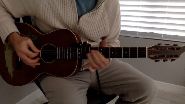 1920s Stromberg-Viosinet. All Mahogany Prewar Parlor Guitar. смотреть онлайн