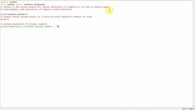 Python Tutorial : How to generate random number in python смотреть онлайн