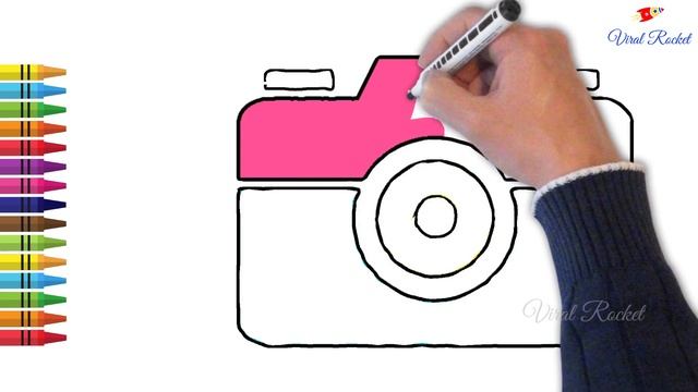 Camera, Heart Drawing and Colouring for kids | Fly drawing for children |Art Breeze # 7-Viral Rocke смотреть онлайн