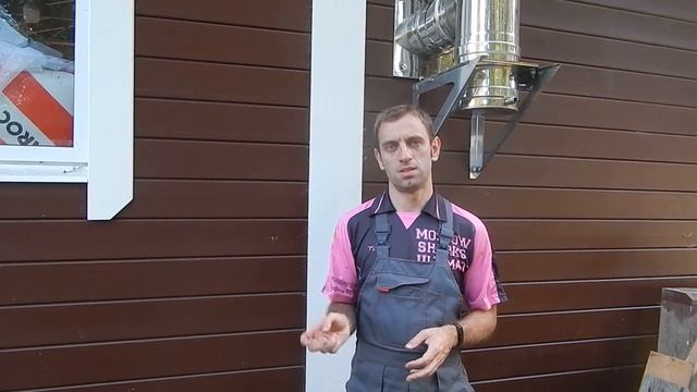 Печь на даче. Монтаж дымохода Craft. смотреть онлайн