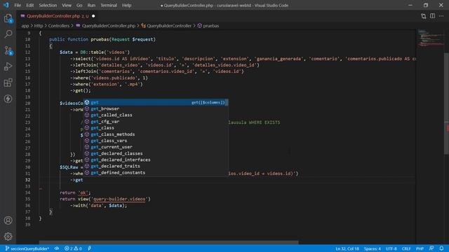 Query Builder Laravel | WHERE RAW (SQL Crudo) смотреть онлайн