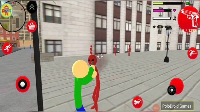Baldi Stickman Rope Hero Vice Town - Walkthrough Part 46 - Gangster Crime City - Android Gameplay смотреть онлайн
