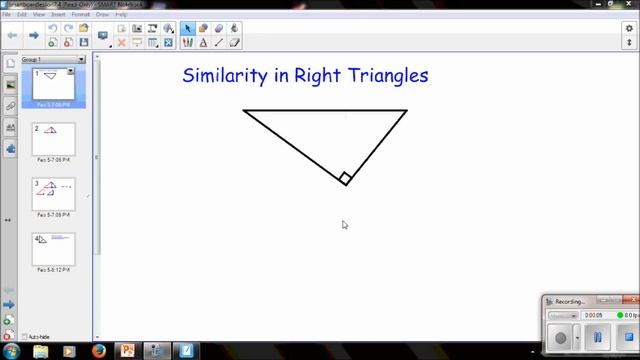 Geometry Lesson 7.4 Similarity in Right Triangles смотреть онлайн