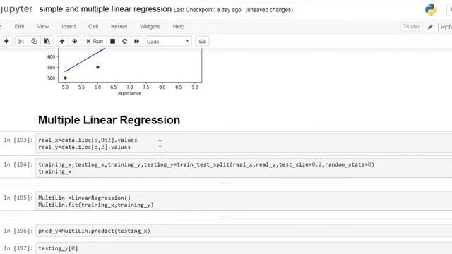 Simple and Multiple Linear Regression in python| jupyter | part - 2 смотреть онлайн