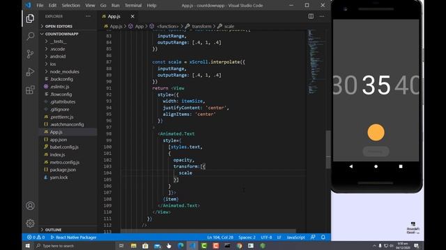 React Native Count Down Timer App With Source Code смотреть онлайн