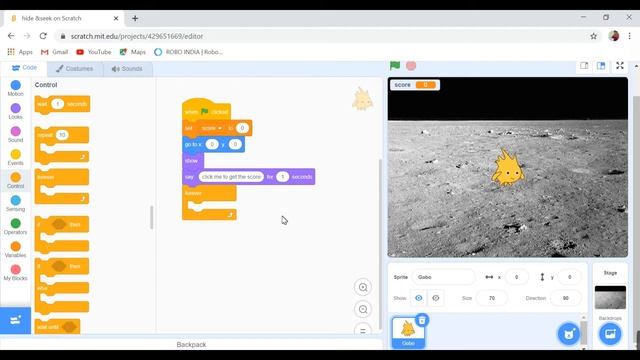Scratch Tutorial #6 | Hide and Seek Game in Scratch | F5 Developers | By Mohit Kumar смотреть онлайн