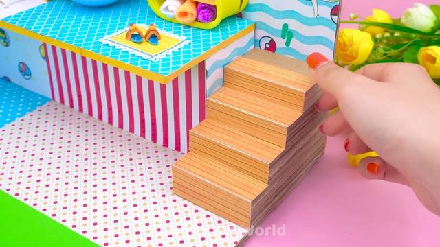 How To Make Cutest Pikachu Miniature House from Cardboard  Easy  DIY Miniature House  558