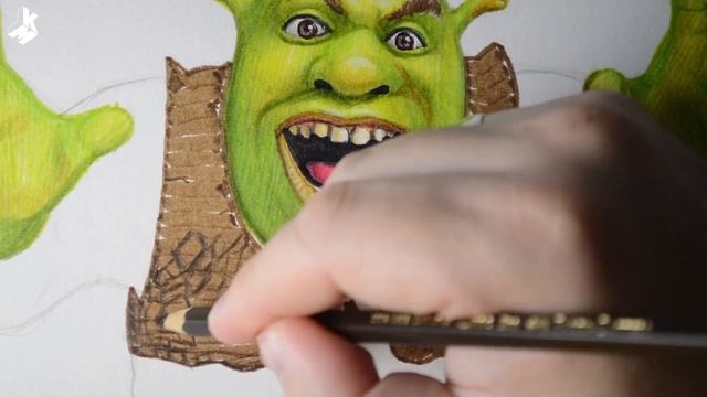 Drawing Shrek | 3D ART смотреть онлайн