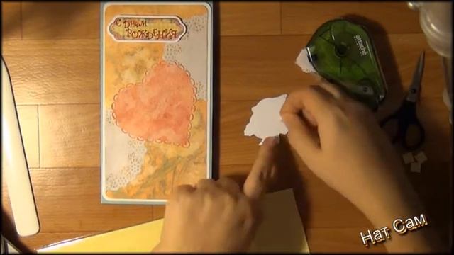 Скрапбукинг. Открытка с котенком смотреть онлайн