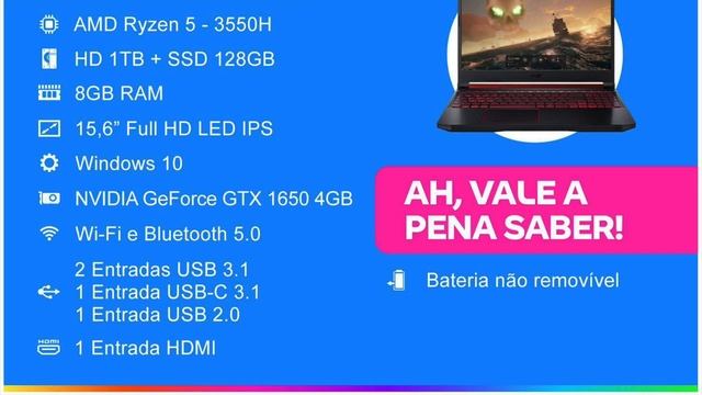 Acer Nitro 5! Agora com Ryzen 5! (AN515-43-R59W) смотреть онлайн