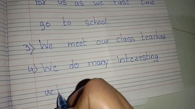 Simple essay on my first day in school / 10 Lines on my first day in school смотреть онлайн